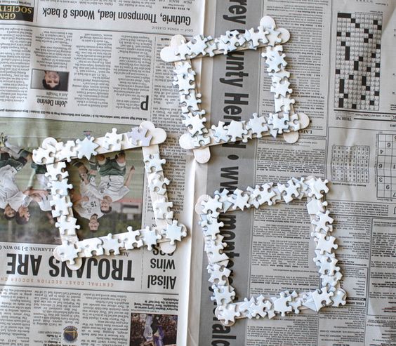 Skvělé nápady, jak využít zbylé dílky puzzle, kterému chybí jeden nebo více kousků: 30+ nápadů na originální dekorace!