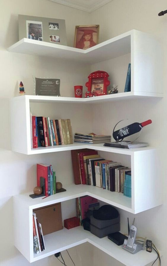 25+ originálních inspirací a nápadů na rohové poličky – Prima inspirace