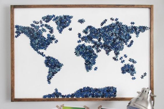Skvělé nápady, jak využít zbylé dílky puzzle, kterému chybí jeden nebo více kousků: 30+ nápadů na originální dekorace!