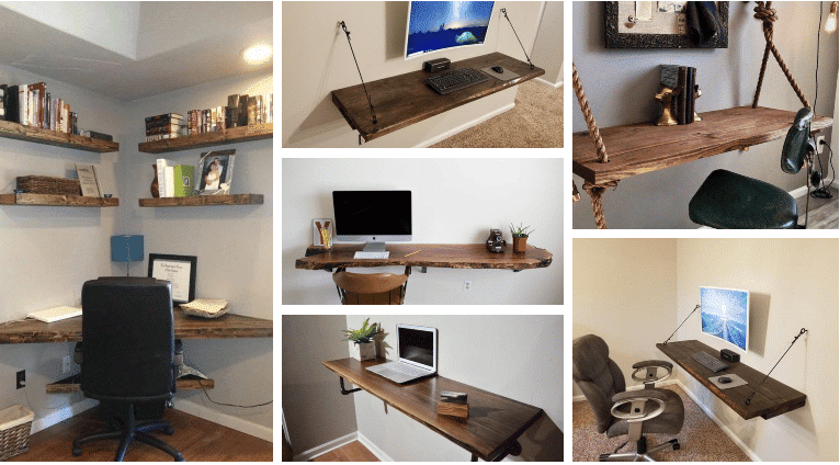 inspirace na originální pracovní stůl, kterým ušetříte spoustu místa!