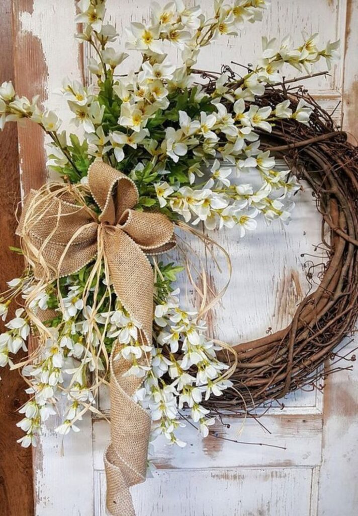 Jarní věnce na dveře: 30+ jednoduchých jarních DIY inspirací