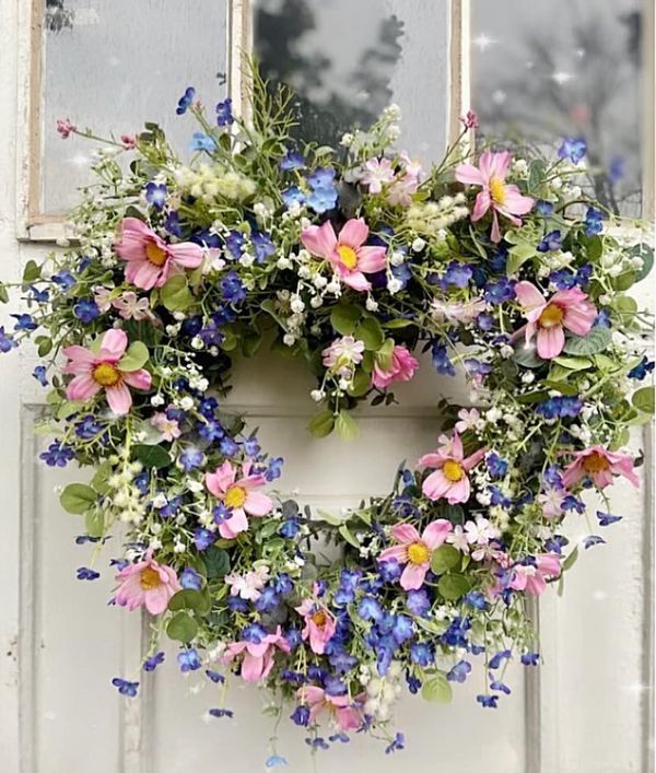 Jarní věnce na dveře: 30+ jednoduchých jarních DIY inspirací