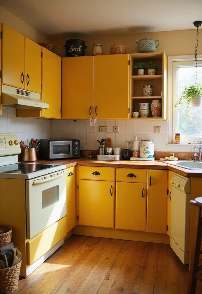 20+ luxusních žlutých kuchyňských skříněk, které rozzáří celou kuchyň