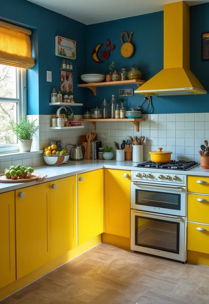 20+ luxusních žlutých kuchyňských skříněk, které rozzáří celou kuchyň