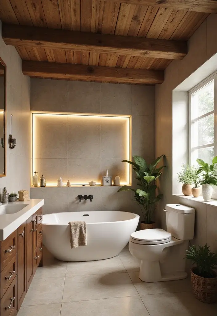 Rustikální dřevěné trámy a skryté LED podsvícení: 20 inspirací pro autentický hacienda styl