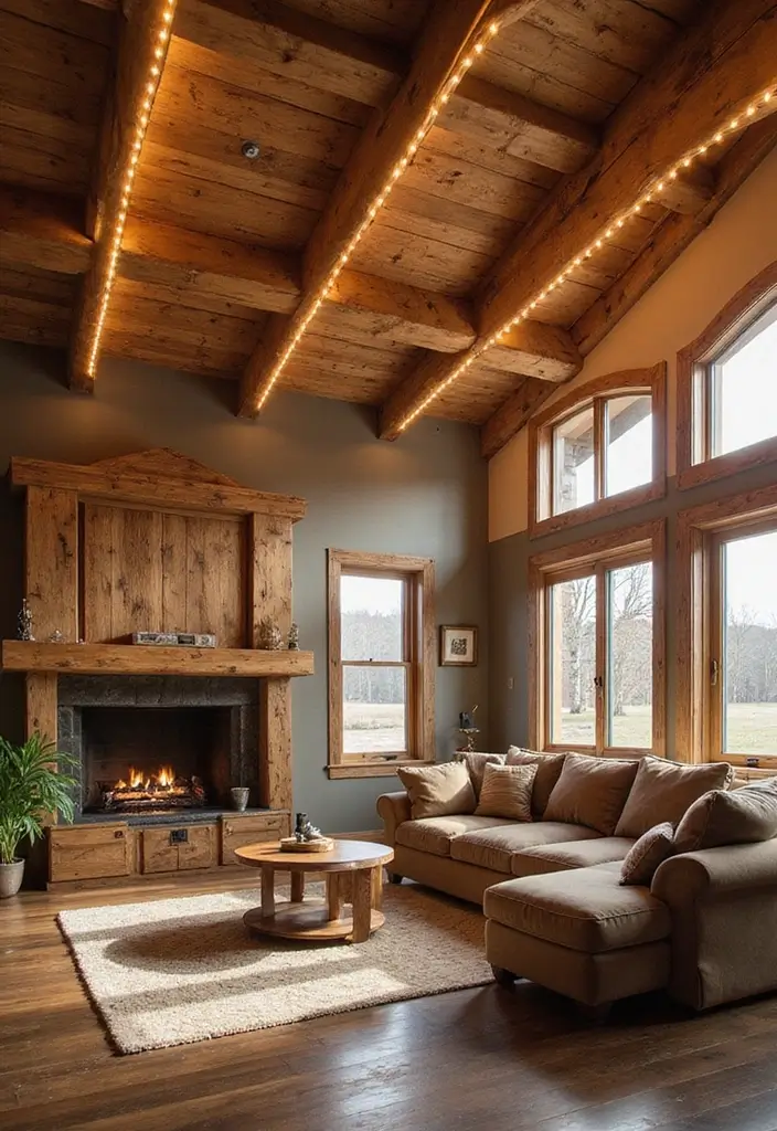 Rustikální dřevěné trámy a skryté LED podsvícení: 20 inspirací pro autentický hacienda styl