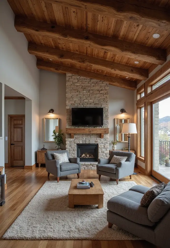 Rustikální dřevěné trámy a skryté LED podsvícení: 20 inspirací pro autentický hacienda styl