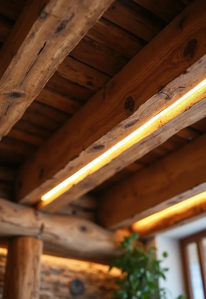 Rustikální dřevěné trámy a skryté LED podsvícení: 20 inspirací pro autentický hacienda styl