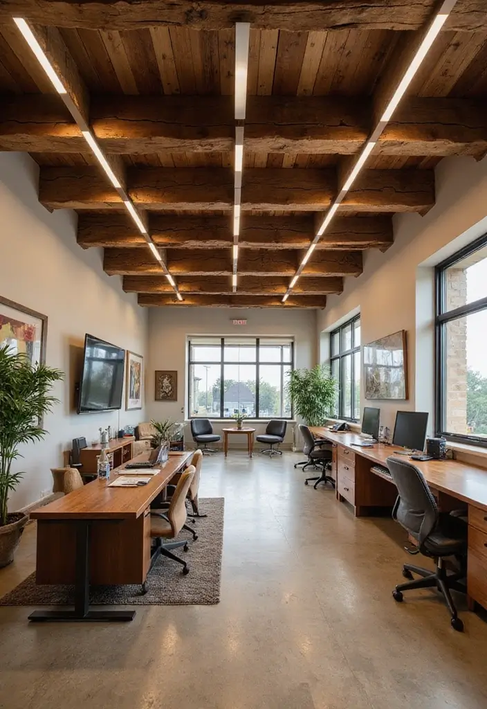 Rustikální dřevěné trámy a skryté LED podsvícení: 20 inspirací pro autentický hacienda styl