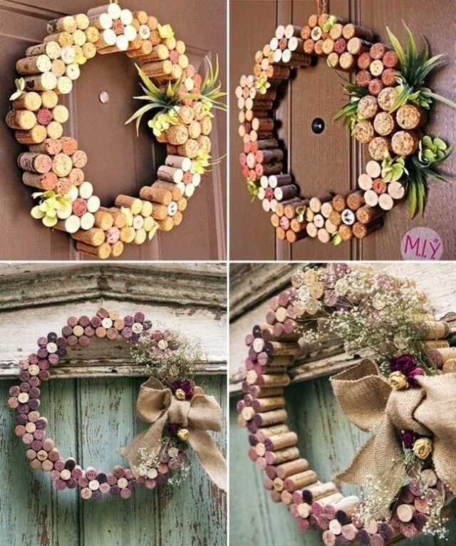 Celoroční DIY korkové věnce: 25 inspirací, které zvládnete vyrobit sami