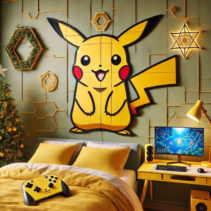 Pokémon inspirace do pokoje: postele, povlečení a dekorace s Pikachu – 15 nejkrásnějších inspirací