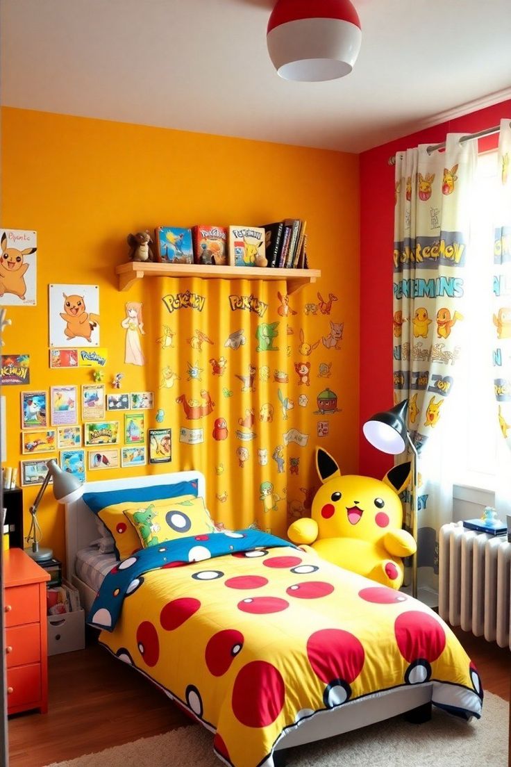 Pokémon inspirace do pokoje: postele, povlečení a dekorace s Pikachu – 15 nejkrásnějších inspirací