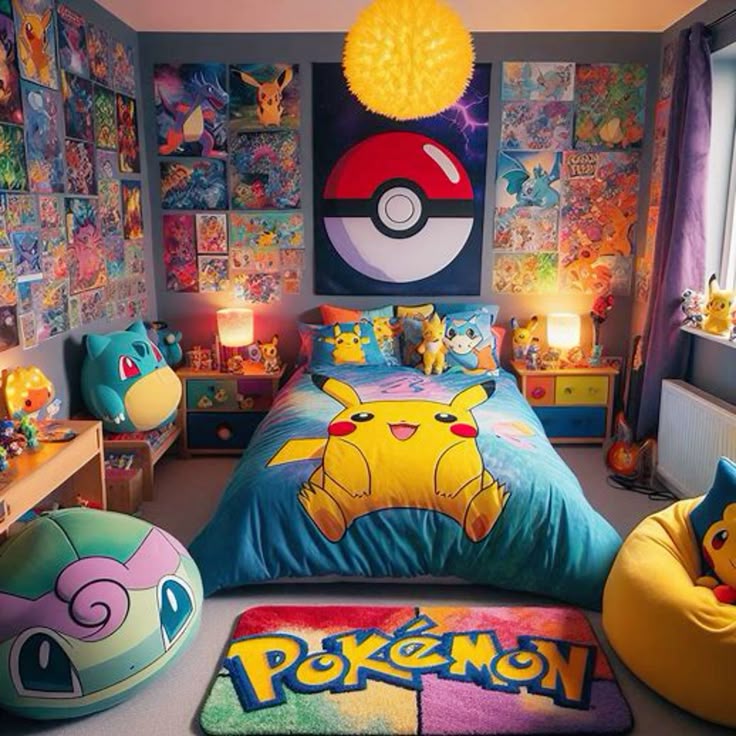 Pokémon inspirace do pokoje: postele, povlečení a dekorace s Pikachu – 15 nejkrásnějších inspirací