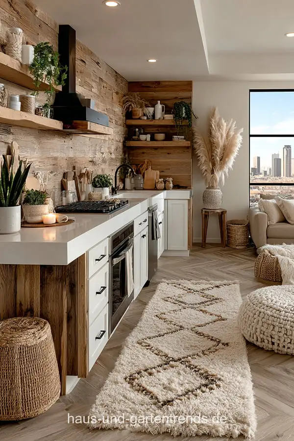 Boho v moderní kuchyni: 20 nápadů pro útulný a minimalistický styl