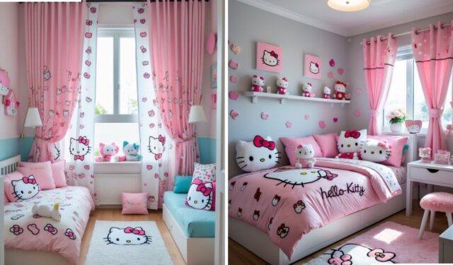 15 nápadů, jak proměnit pokoj s Hello Kitty v něžné království