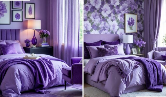 15+ inspirací na fialovou ložnici, která bude svěží, útulná a rozzáří váš interiér