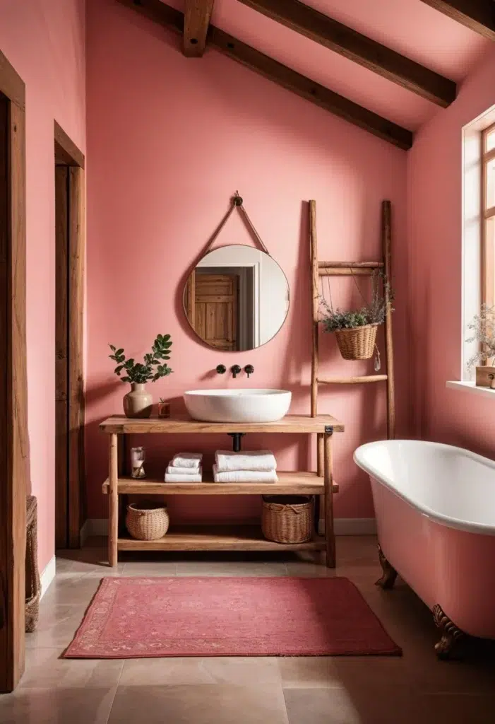 30 inspirací na růžovou koupelnu, které vypadají luxusně