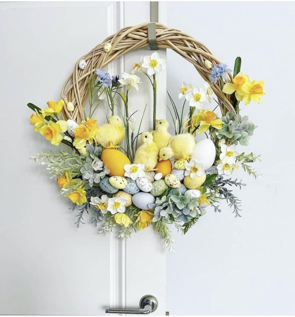 Jarní věnce na dveře: 30+ jednoduchých jarních DIY inspirací