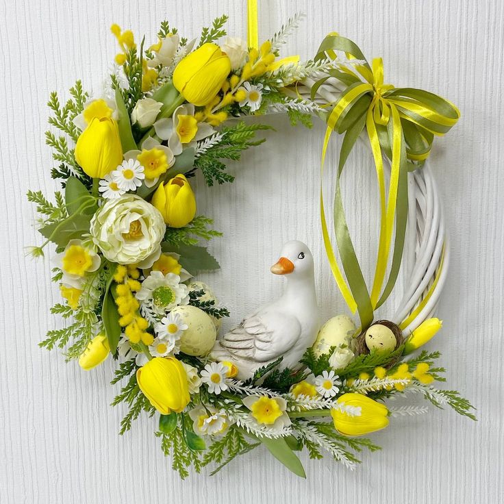 Jarní věnce na dveře: 30+ jednoduchých jarních DIY inspirací