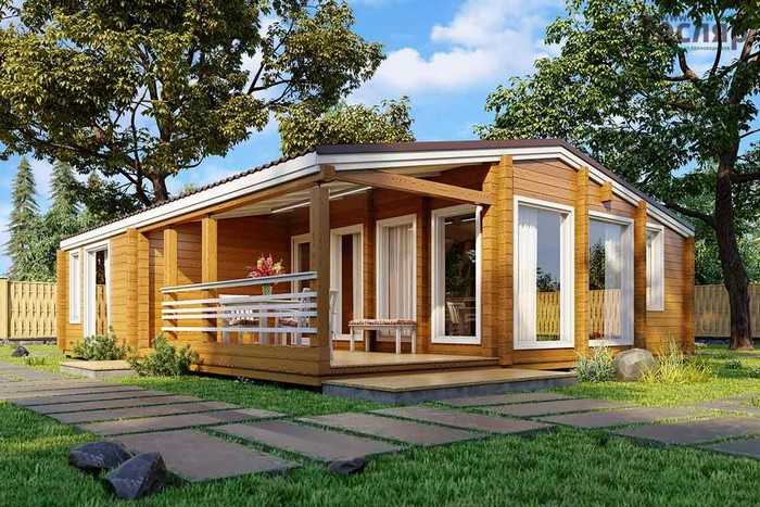 Krásné fasády domů z lepeného lamelového dřeva: 50+ ekologických návrhů s elegantním designem