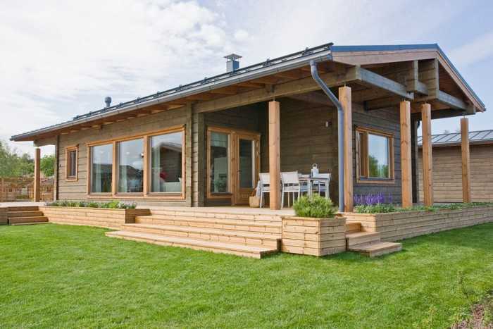 Krásné fasády domů z lepeného lamelového dřeva: 50+ ekologických návrhů s elegantním designem
