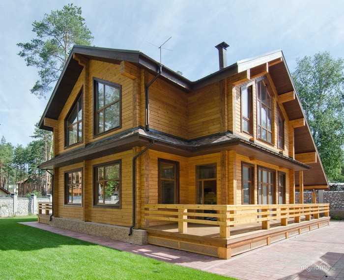 Krásné fasády domů z lepeného lamelového dřeva: 50+ ekologických návrhů s elegantním designem