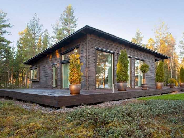 Krásné fasády domů z lepeného lamelového dřeva: 50+ ekologických návrhů s elegantním designem