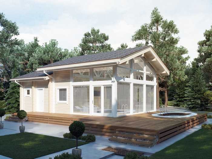 Krásné fasády domů z lepeného lamelového dřeva: 50+ ekologických návrhů s elegantním designem