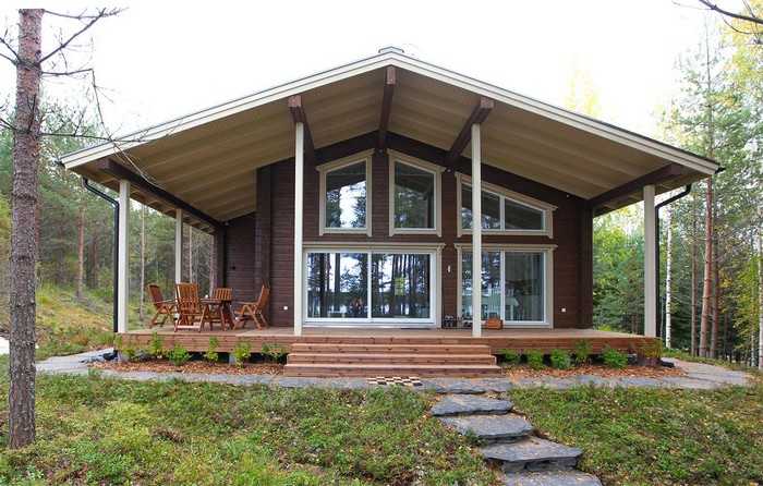 Krásné fasády domů z lepeného lamelového dřeva: 50+ ekologických návrhů s elegantním designem