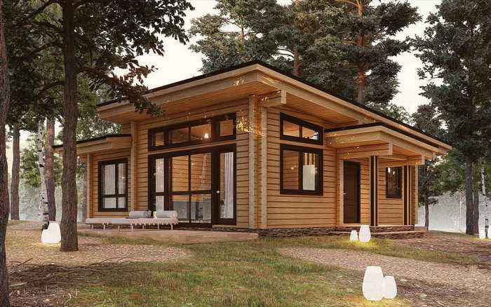 Krásné fasády domů z lepeného lamelového dřeva: 50+ ekologických návrhů s elegantním designem
