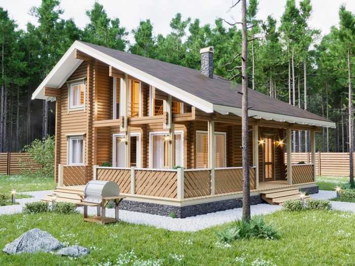 Krásné fasády domů z lepeného lamelového dřeva: 50+ ekologických návrhů s elegantním designem
