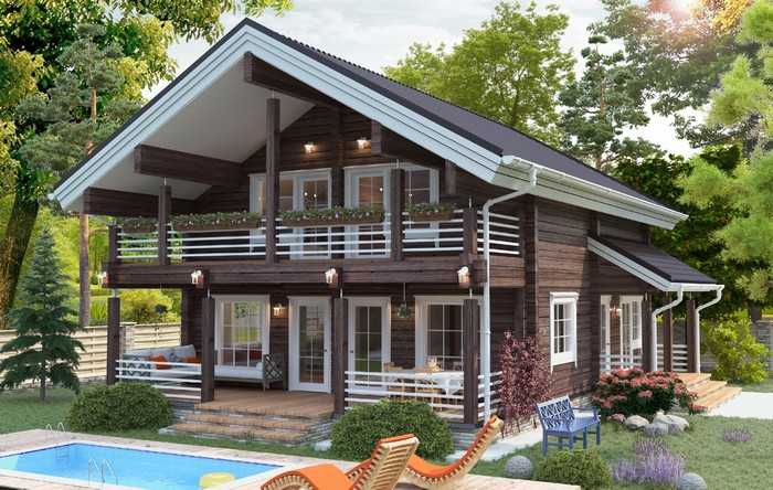 Krásné fasády domů z lepeného lamelového dřeva: 50+ ekologických návrhů s elegantním designem