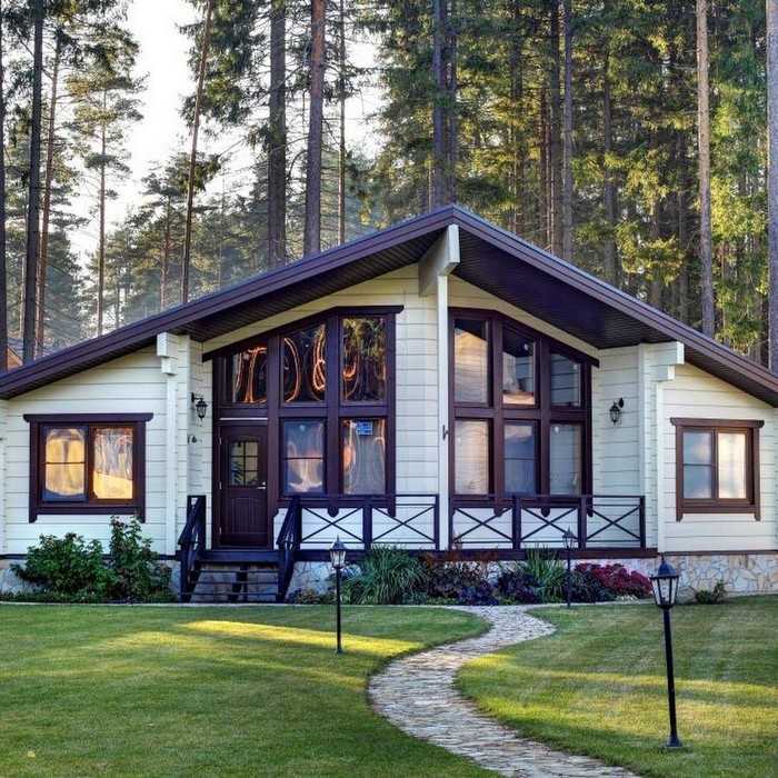 Krásné fasády domů z lepeného lamelového dřeva: 50+ ekologických návrhů s elegantním designem