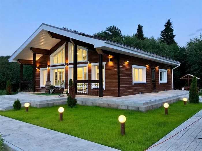 Krásné fasády domů z lepeného lamelového dřeva: 50+ ekologických návrhů s elegantním designem