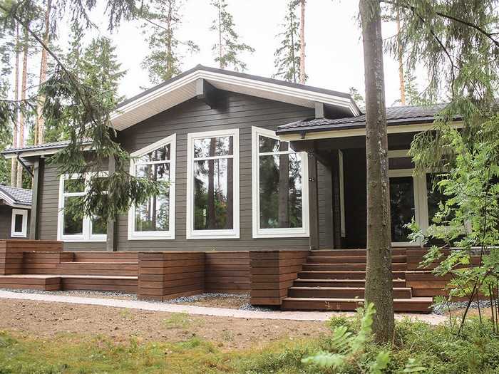 Krásné fasády domů z lepeného lamelového dřeva: 50+ ekologických návrhů s elegantním designem