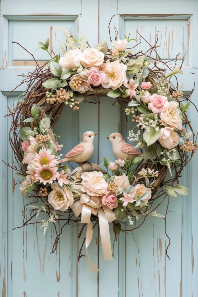 Jarní věnce na dveře: 30+ jednoduchých jarních DIY inspirací