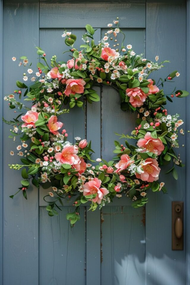 Jarní věnce na dveře: 30+ jednoduchých jarních DIY inspirací
