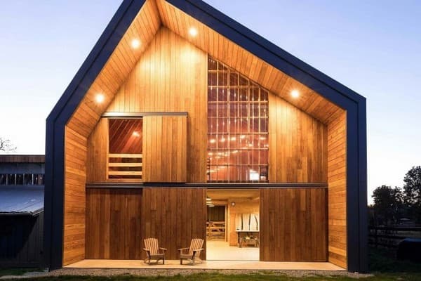 Energeticky úsporné domy ve stylu stodoly: 35 inspirací