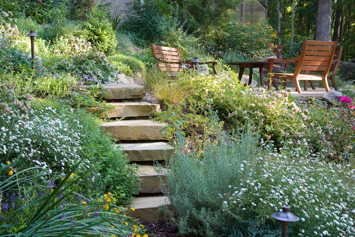 Elegantní zahradní chodník, který zvýrazní krásu výsadby kolem: 40 inspirací
