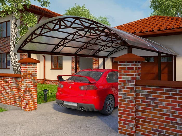 Přístřešek pro auto z polykarbonátu: 25+ nápadů, které spojují design a praktičnost