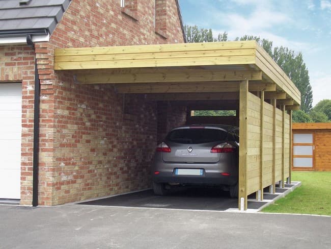 Otevřený přístřešek u domu: 25 snadných tipů pro ochranu auta před počasím