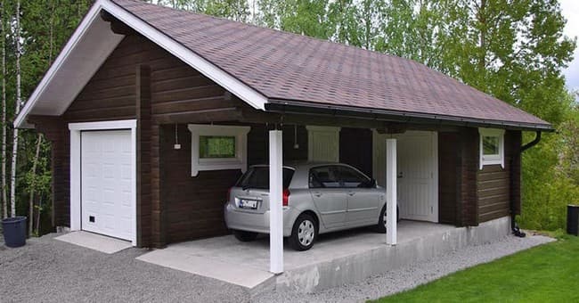 Otevřený přístřešek u domu: 25 snadných tipů pro ochranu auta před počasím