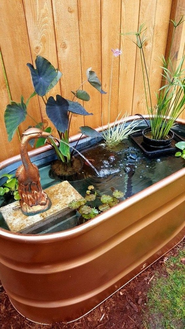 Mini jezírka bez výkopu: 40 DIY inspirací do nádob pro terasu, dvůr i balkon