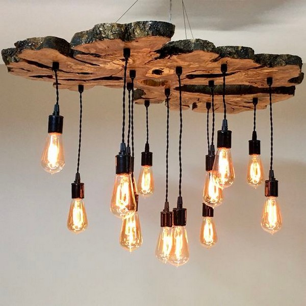 40 originálních DIY dřevěných lamp, které si vyrobíte svépomocí