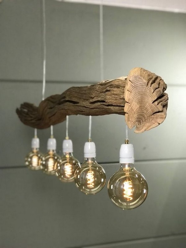 40 originálních DIY dřevěných lamp, které si vyrobíte svépomocí
