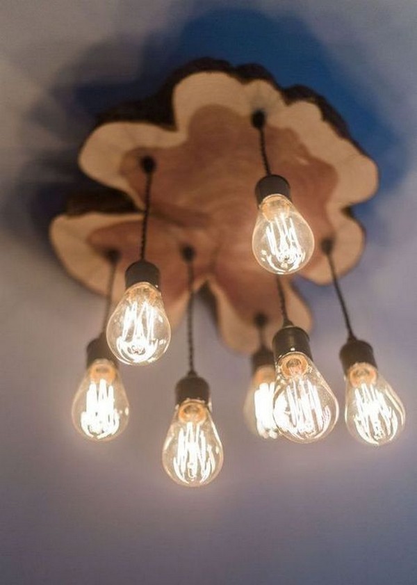 40 originálních DIY dřevěných lamp, které si vyrobíte svépomocí