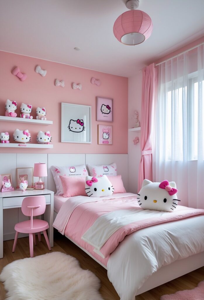 15 nápadů, jak proměnit pokoj s Hello Kitty v něžné království