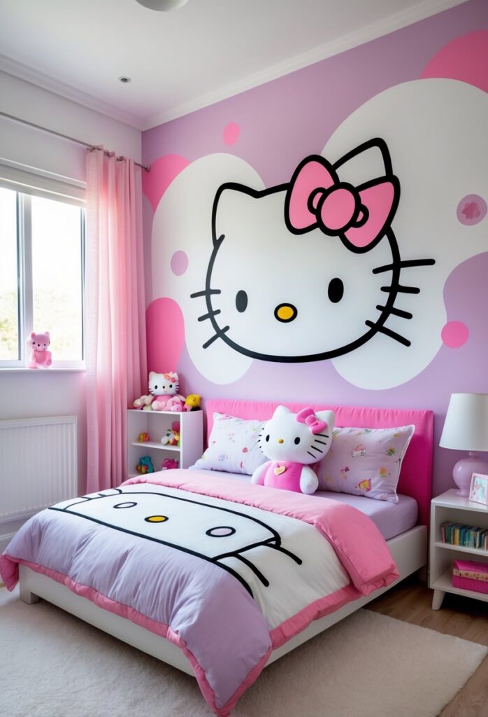 15 nápadů, jak proměnit pokoj s Hello Kitty v něžné království