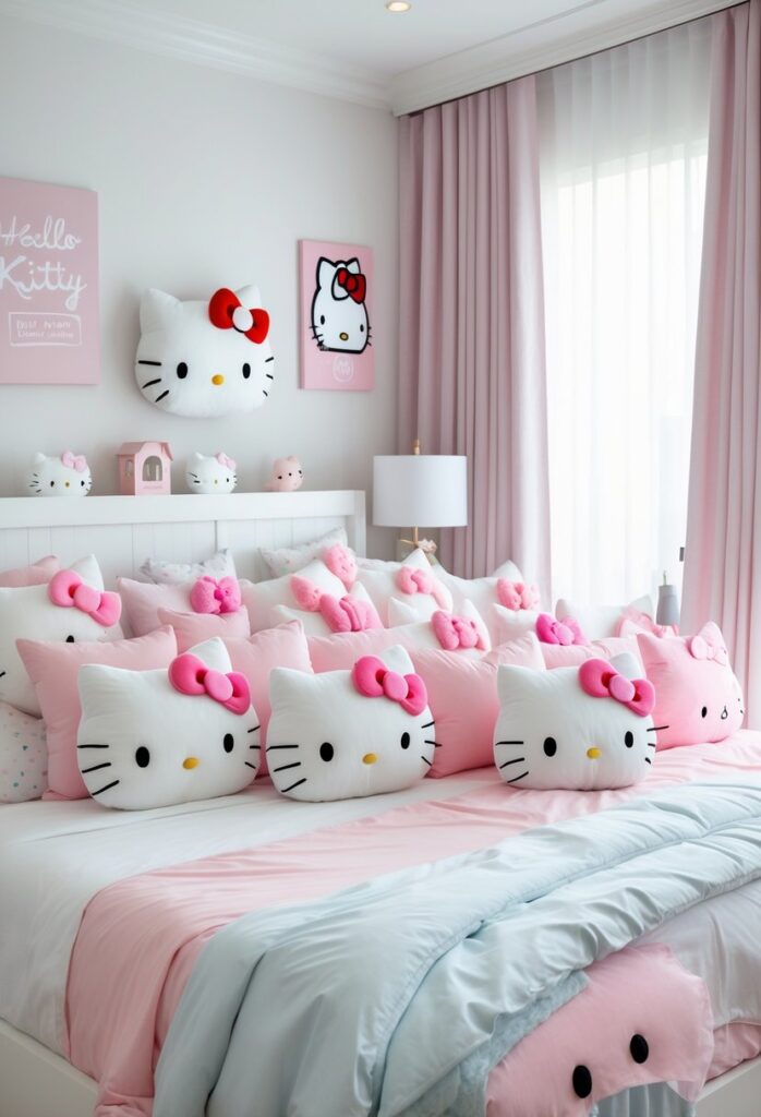 15 nápadů, jak proměnit pokoj s Hello Kitty v něžné království
