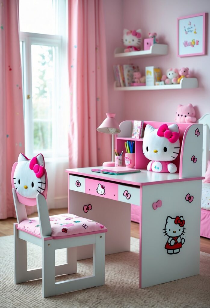 15 nápadů, jak proměnit pokoj s Hello Kitty v něžné království
